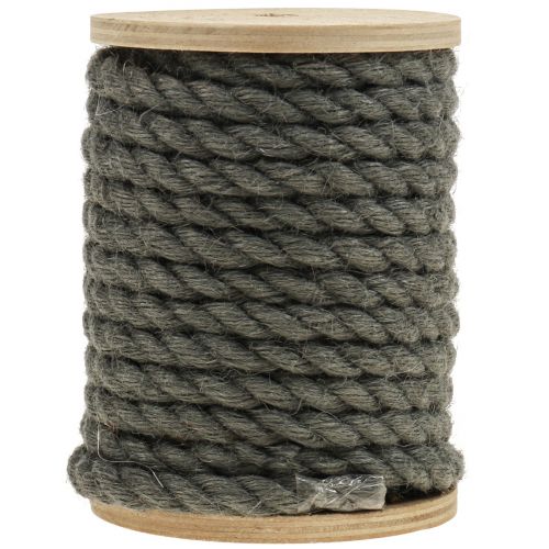 Jute ribbon jute cord cord jute decoration anthracite Ø7mm 5m