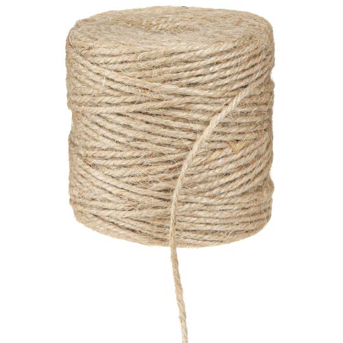 Jute yarn jute cord natural 3mm roll with 100m × 2pcs