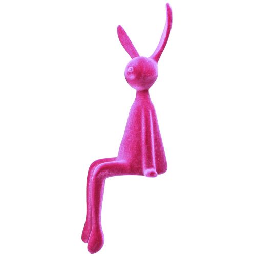 Product Edge Stool Rabbit Flocked Sitting Easter Bunny Pink 56cm