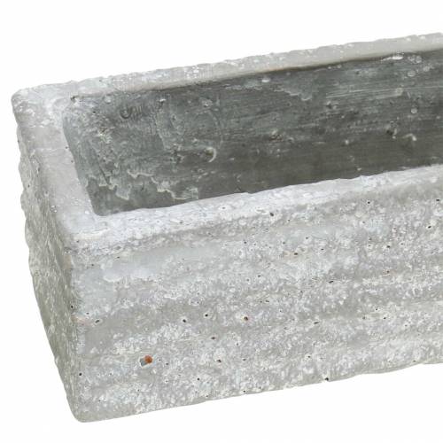 Floristik24 Plant box concrete light gray 40x8cm H6.7cm