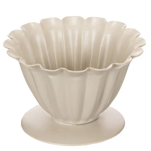 Product Bowl, goblet, flower calyx, cream-colored decoration, 9cm