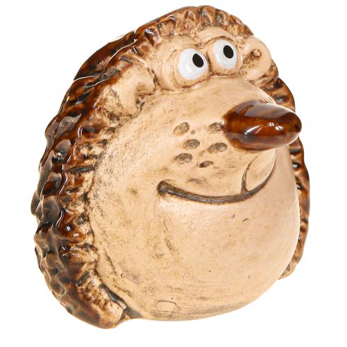 Product Ceramic hedgehog decoration figure autumn decoration hand-painted H7cm 3 pcs