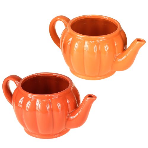 Product Ceramic planter teapot orange assorted 21.5×13×10cm 2 pcs