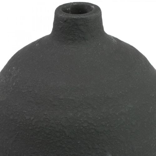 Floristik24 Ceramic Vase Black Deco Vase Floor Vase Ø18cm H48cm