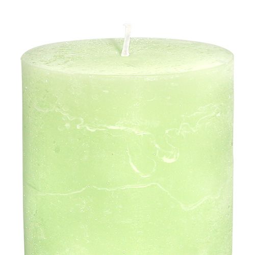 Product Candle coloured lime green pillar candles 85×120mm 2 pcs