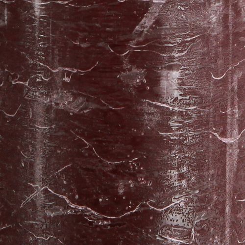 Product Candles Burgundy Pillar Candles Solid Colored 85x200mm 2 Pcs