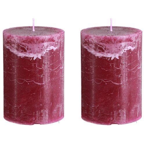 Product Candles dyed Berry pillar candles 85×120mm 2 pcs