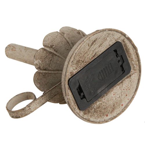 Product Antique candle holder with LED candle metal warm light H22cm