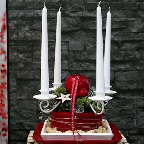 Floristik24 Decorative apple red, glossy 6cm 6pcs