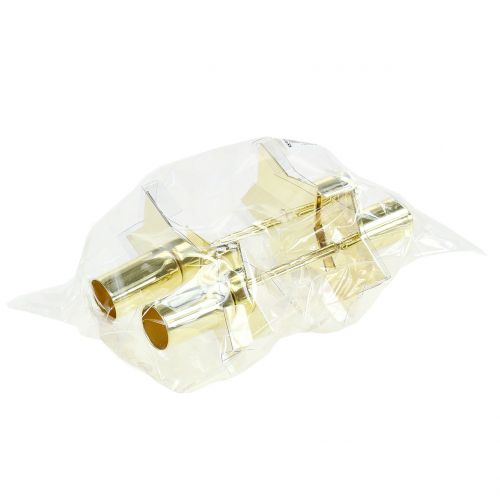 Product Candle holder star gold Ø2.2cm 4 pcs