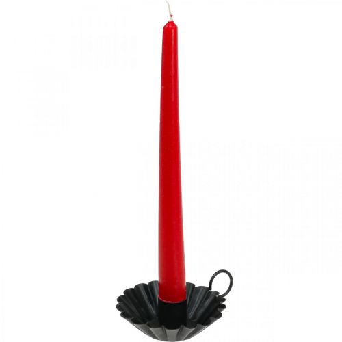 Product Candlestick black Candlestick metal table decoration Ø9.5cm H3cm