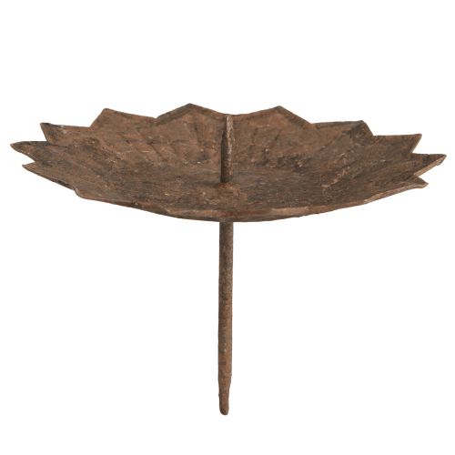 Product Candle holder for sticking Ø11cm H8cm rust effect 4pcs