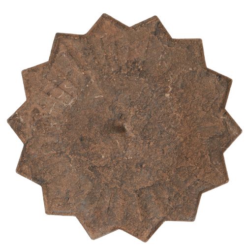 Product Candle holder for sticking Ø11cm H8cm rust effect 4pcs