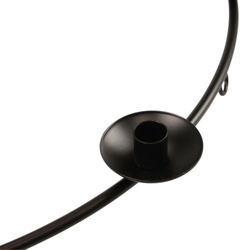 Floristik24 Candlestick black hanging candlestick candle holder Ø39cm