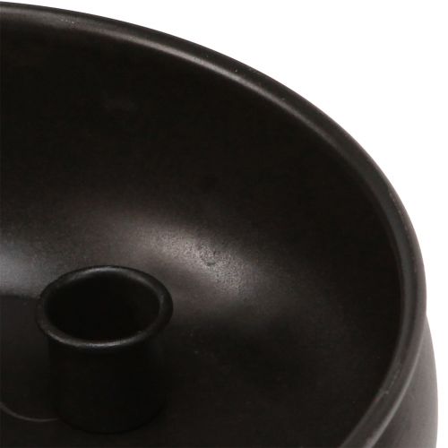 Product Candle bowl black candle holder with magnets Ø20cm