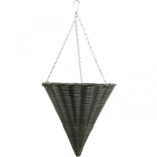 Product Basket light cone bag gray Ø35cm H37cm