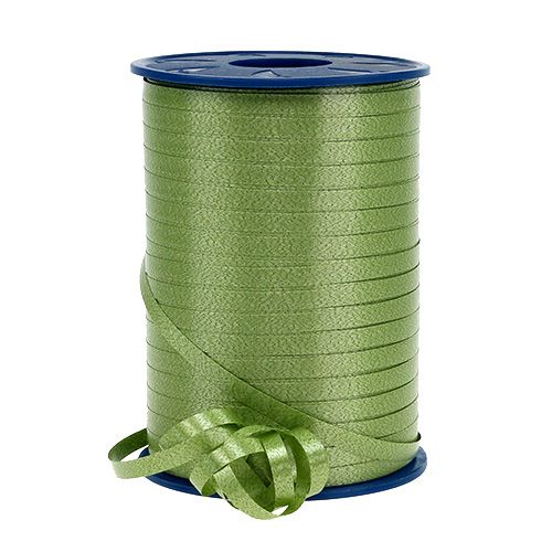 Floristik24 Curling ribbon olive green 4.8mm 500m