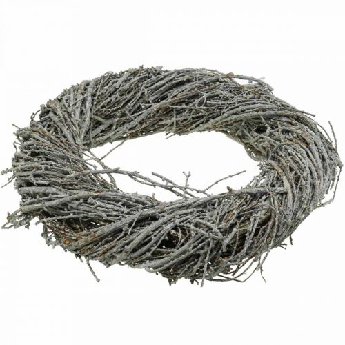 Product Pine wreath natural wreath pine branches white decorative wreath Ø40cm