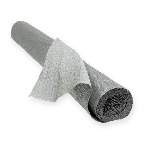 Floristik24 Florist crepe paper silver 50x250cm