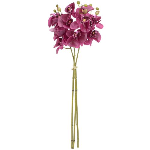 Product Artificial Orchids Purple Artificial Flowers Like Real 56cm 3 Pcs