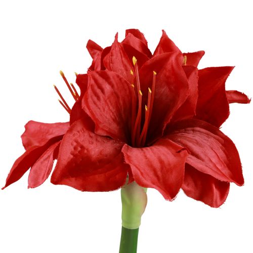 Product Artificial Amaryllis Christmas Flowers Red Artificial Flowers L40cm