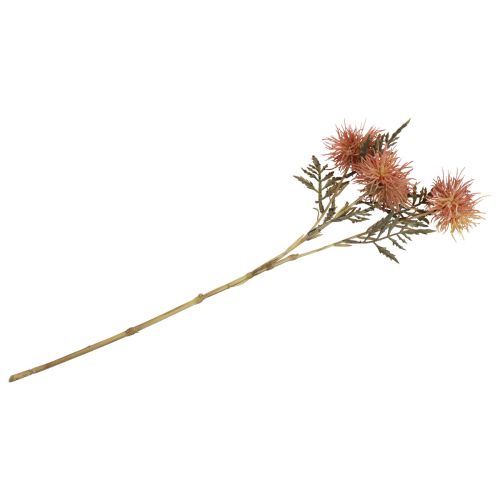 Product Artificial knapweed artificial flowers autumn 3 flowers red 48cm