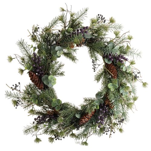 Product Artificial Advent wreath with berries as a decorative highlight