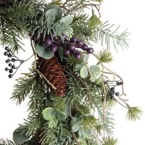 Product Artificial Advent wreath with berries as a decorative highlight