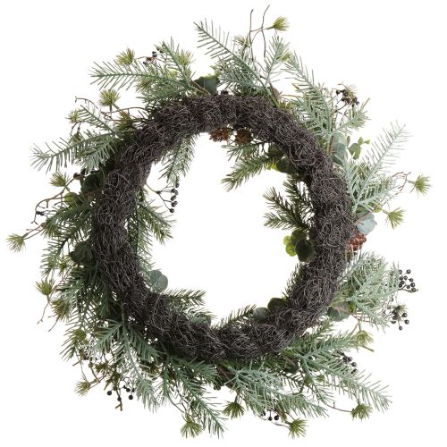 Product Artificial Advent wreath with berries as a decorative highlight