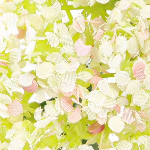 Product Artificial Flower Wreath Mini Table Decoration White Pink Ø12cm 6 pcs