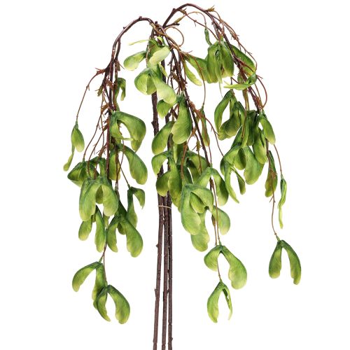 Product Artificial branch sycamore fruits yellow-green 100cm 3pcs