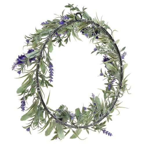 Product Artificial flower wreath lavender Mediterranean lavender wreath Ø35cm 2pcs