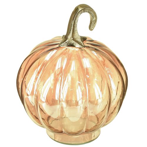 Product Pumpkin decoration glass glass pumpkin table decoration orange Ø14cm H18cm