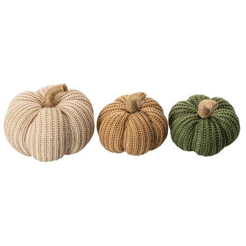 Product Decorative knitted pumpkins, autumn decoration, 10cm, 6 pieces