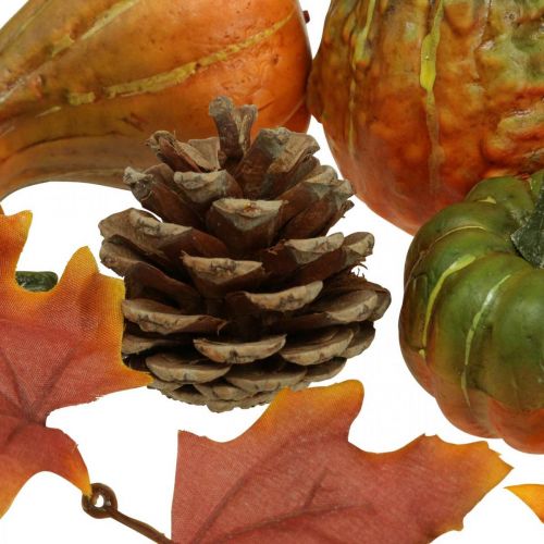 Floristik24 Pumpkin Deco Cones Autumn Leaves Autumn Decoration 5-11cm Set