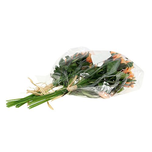 Floristik24 Artificial flowers rose bouquet orange L26cm 3pcs