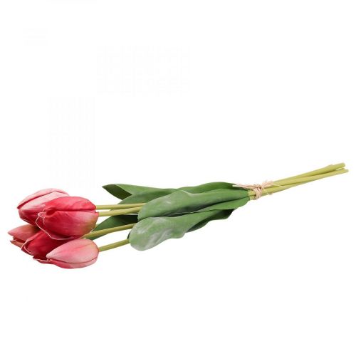 Product Artificial tulip red, spring flower 48cm bundle of 5