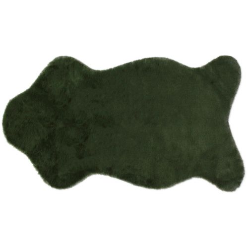 Faux fur green decorative fur table runner fur carpet 50×90cm