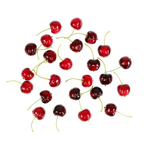 Floristik24 Artificial fruit sweet cherries mix Ø2.5cm 24 pcs