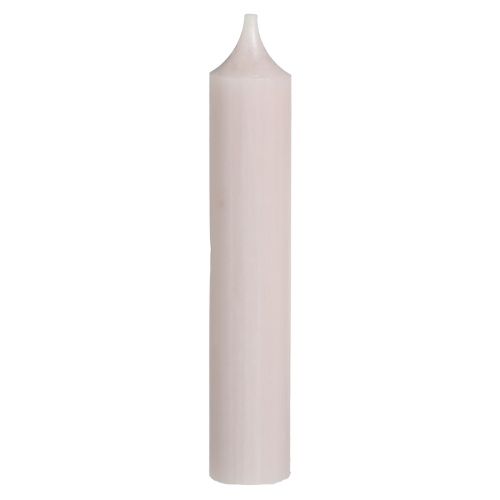 Short candles candles color light pink 21×110mm 6 pcs