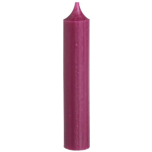 Short candles wax candles in Berry 21×110mm 6 pcs