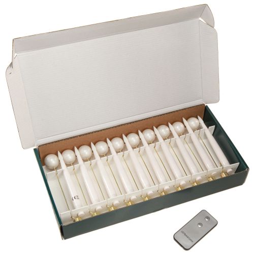 Floristik24 LED Christmas Tree Candles Wireless Remote 15.5cm 10 pcs