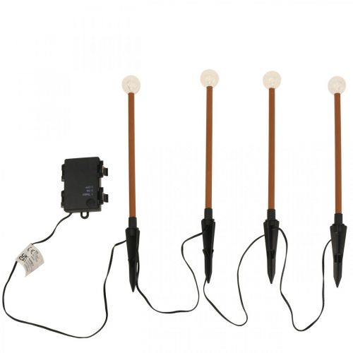 Floristik24 LED garden lights LED bar light 4 LED lamps H20cm