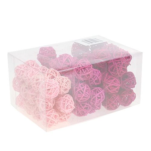 Product Lataball assortment 3cm pink/pink/lilac 72 pcs