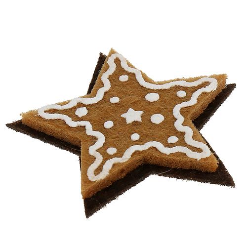 Product Gingerbread stars 4.5cm to glue 12pcs