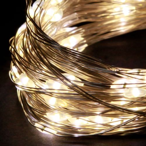 Product Fairy Lights 50 Micro LED Warm White Timer For Battery 6 pcs