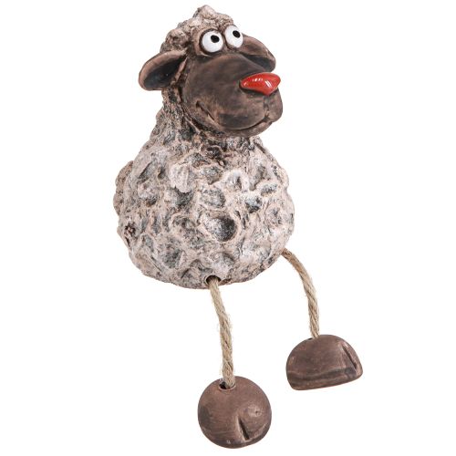 Funny Decoration Sheep Easter Edge Stool Brown H15cm 3 Pcs