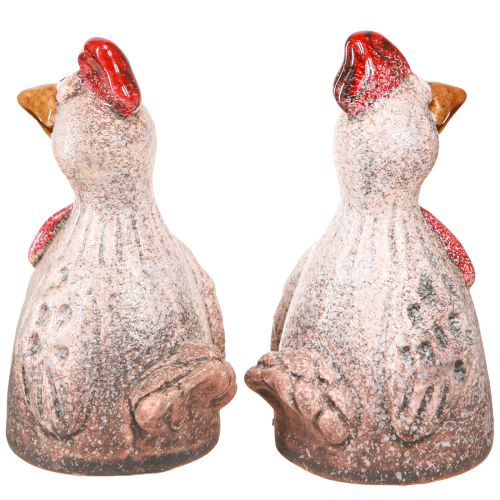 Product Funny Decorative Chicken Ceramic Decoration Figure Easter 10.5cm 4 Pcs