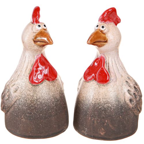 Funny Chicken Ceramic Decoration Ceramic Chicken Easter 13.5cm 2 pcs