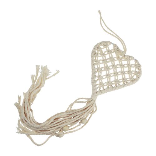 Product Macrame decorative pendant decorative hanger heart 17×65cm